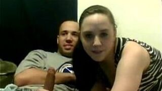 Sexy couple amateur blowjob homemade on webcam porn video