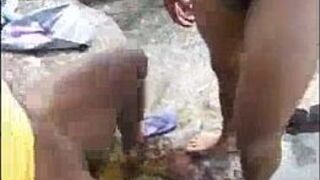 Sex on the deserted beach porn video